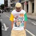STEEPC Contrast Diamond Graphic T-Shirt