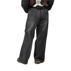 NERHI Classic Washed Straight-Leg Jeans