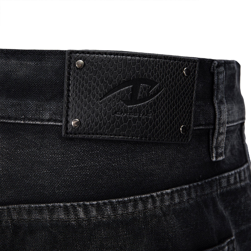 CATSSTAC Distressed Double-Knee Carpenter Straight-Leg Jeans Black