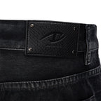 CATSSTAC Distressed Double-Knee Carpenter Straight-Leg Jeans Black