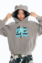 1997 POSTOFFICE Puppy Paradise Graphic Oversized Hoodie