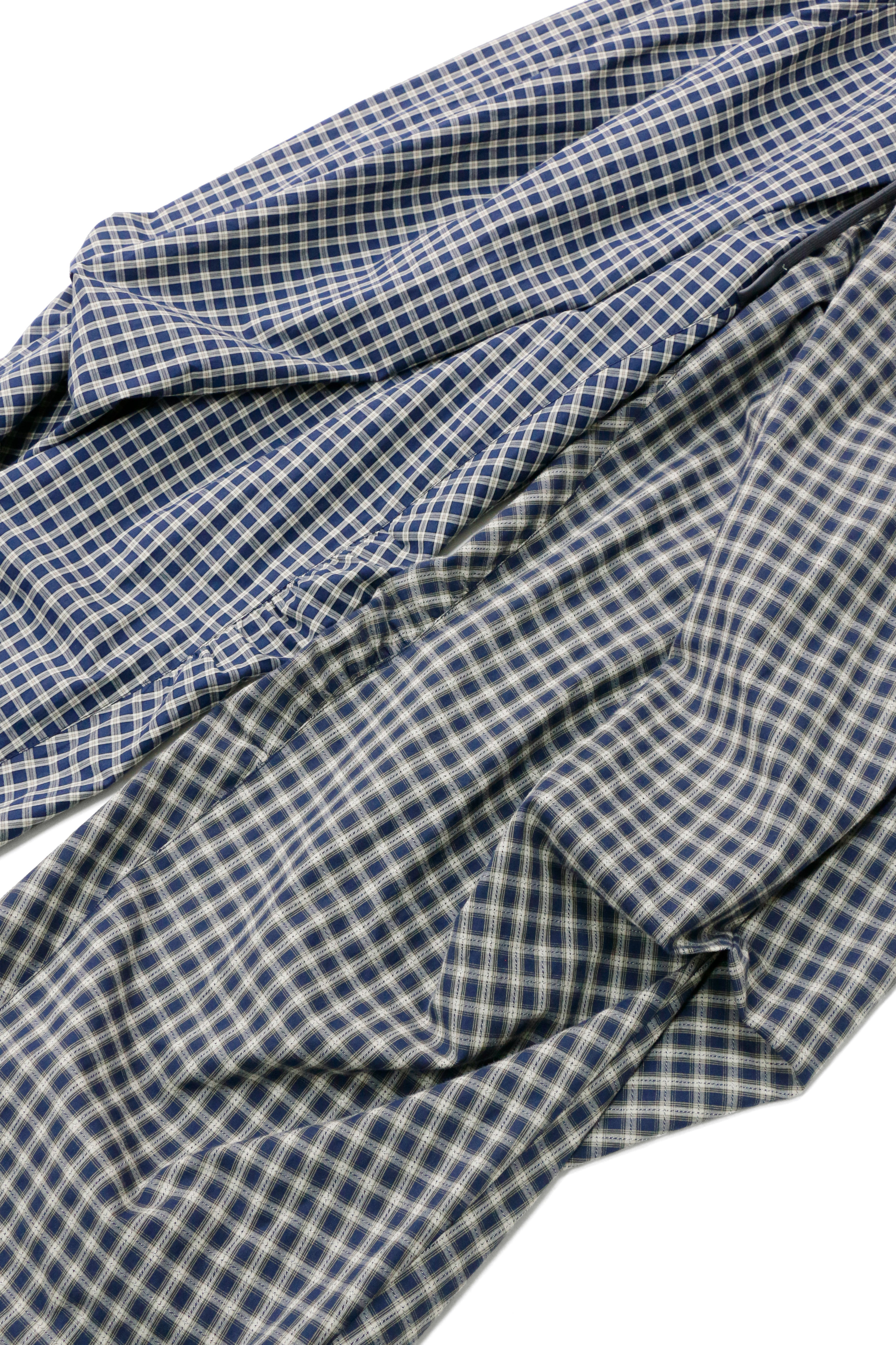 RELABEL Gingham Draped Drawstring Oversized Cargo