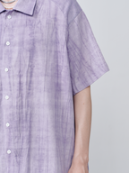 GRAINMUSTARD Crinkled Linen-Cotton Half Shirt