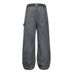 ESAIAS Claw Washed Panel Straight-Leg Pants