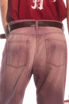 TRECLUB Retro Washed Jeans Violet