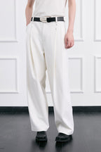 FACEONLAB Essential Wool-Blend Pleated Trousers