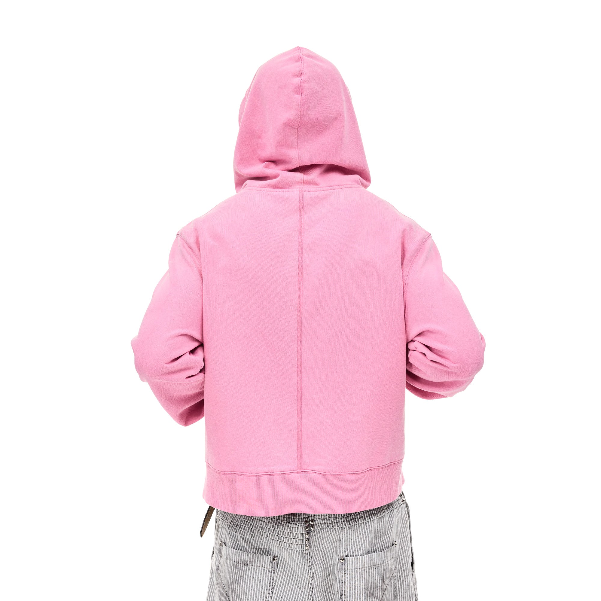 WHISTLEHUNTER Distressed Embroidered V-Neck Hoodie