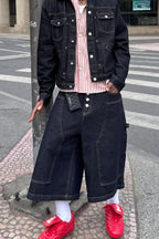 STEEPC Double-Knee Raw Denim Short