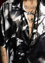RTVG Dragon Calligraphy Cuban Half Shirt