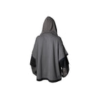 RELABEL Triple-Layer Detachable Striped Hood Long-Sleeve Tee Green