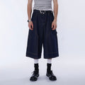 ASSEEN Double-Knee Raw Denim Shorts