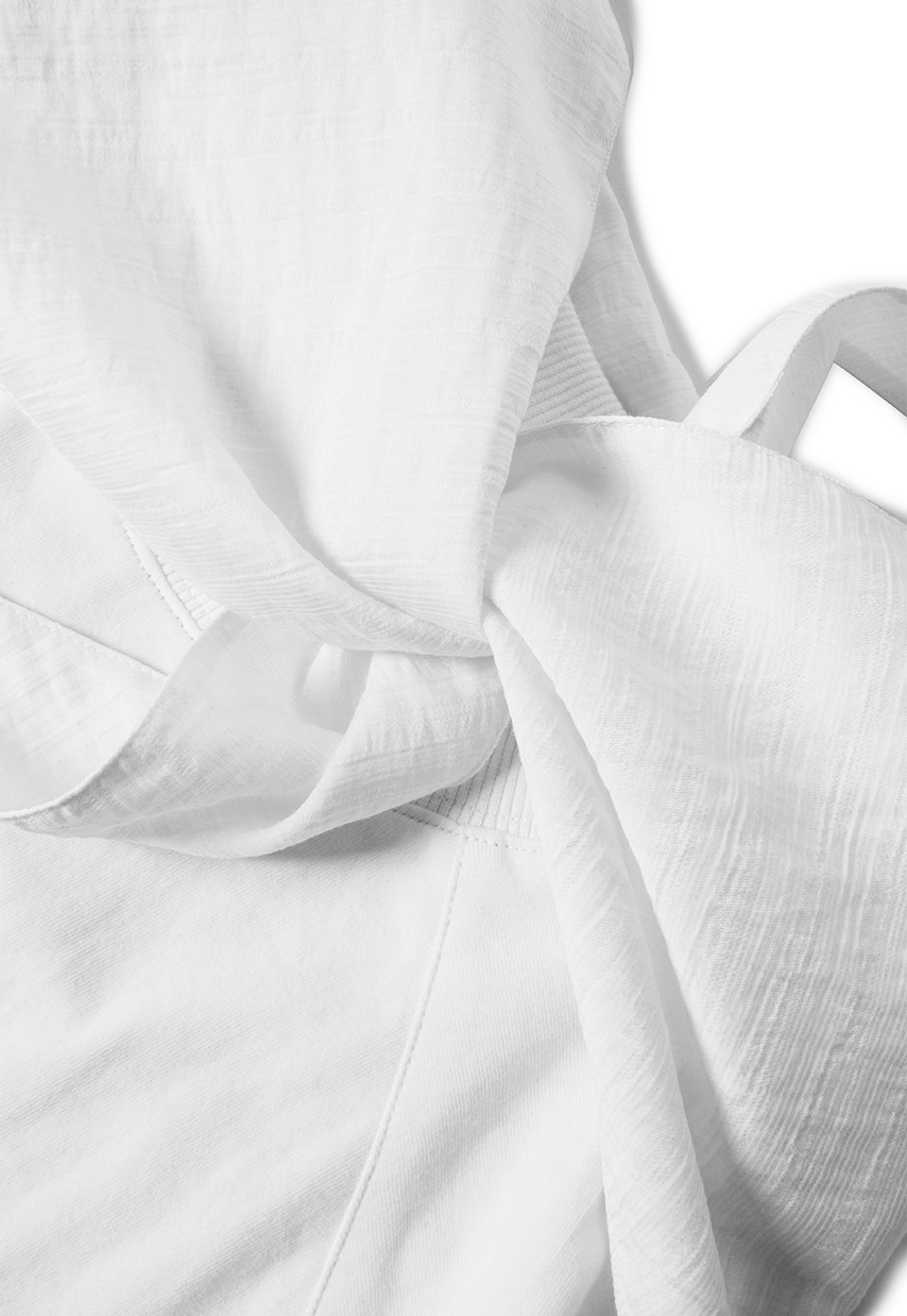 RELABEL Deconstructed Scarf Long-Sleeve Tee
