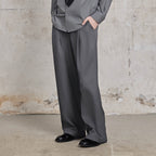 FACEONLAB Essential Wool-Blended Pleated Trousers