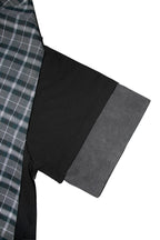 RELABEL Contrast Layered Detachable Hood T-Shirt