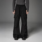CATSSTAC Multi-Pocket Paneled Drawstring Cargo Pants