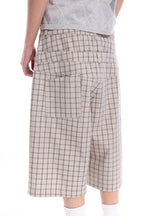 WHISTLEHUNTER Plaid Double-Waist Strap Shorts
