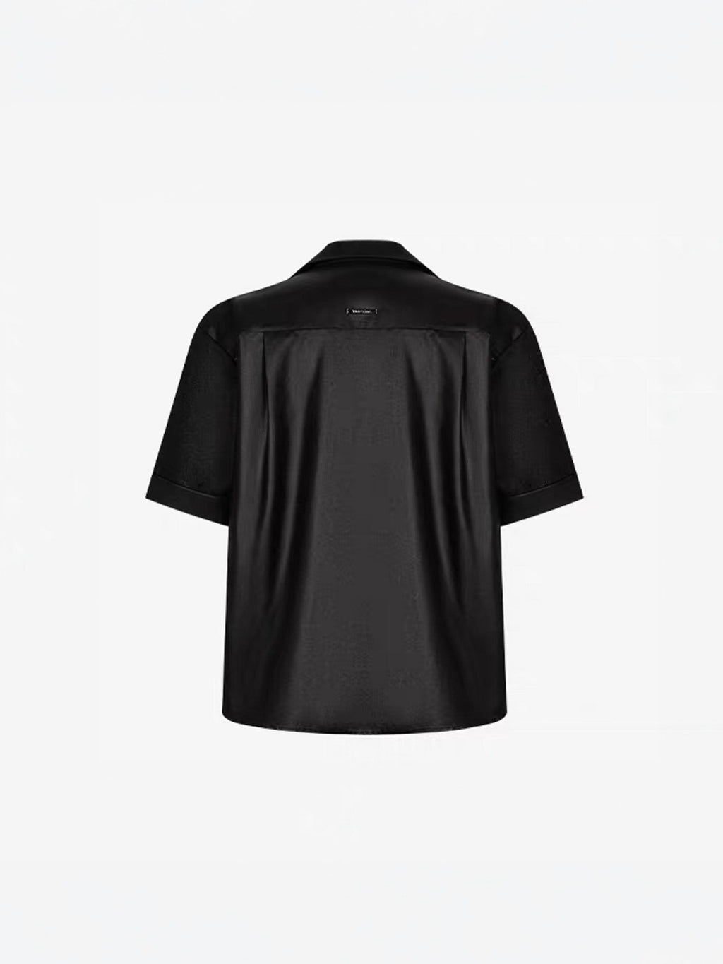 TIWILLTANG Draped Camp-Collar T Shirt