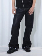 VINKID Star Graphic Crackle Waxed Jeans