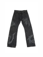 VINKID Dragon Graphic Washed Jeans