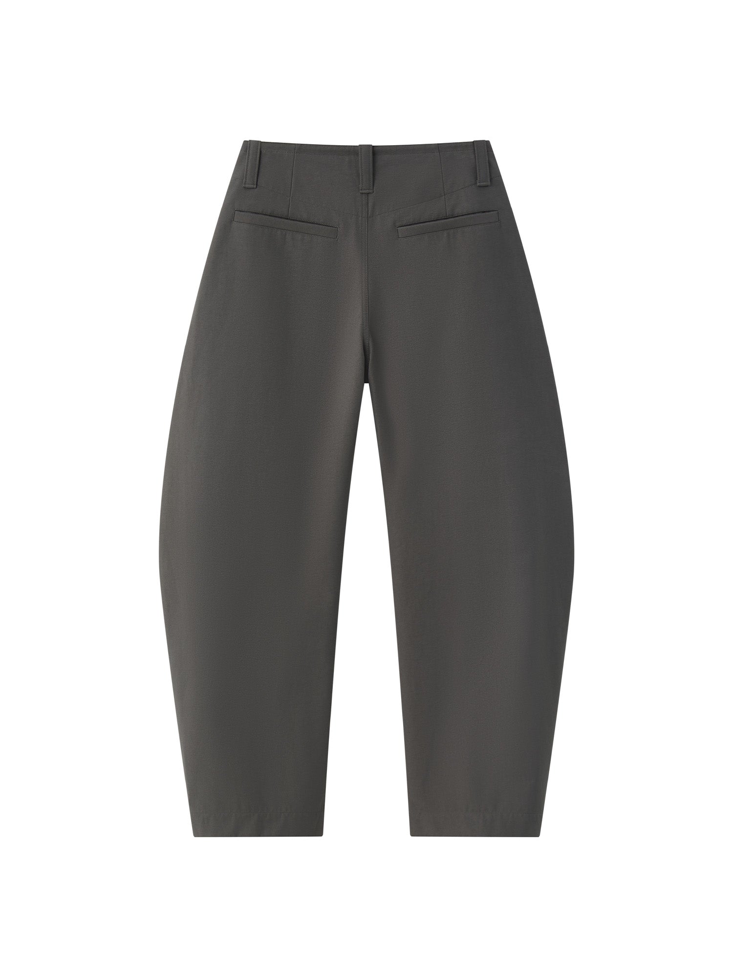 OPICLOTH Retro Curved-Cut Tailored Pants