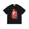 BAPE Black Red Camo Ape Head Graphic T-Shirt