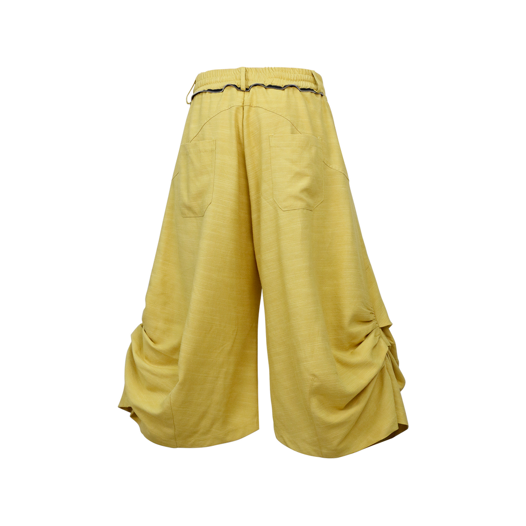 RELABEL Ruched Tencel-Acetate Oversized Shorts