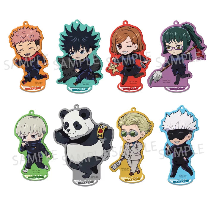 Megahouse Tokotoko Acrylic Stand Jujutsu Kaisen Limited Ver. Trading Figures Keychains Box Set of 8