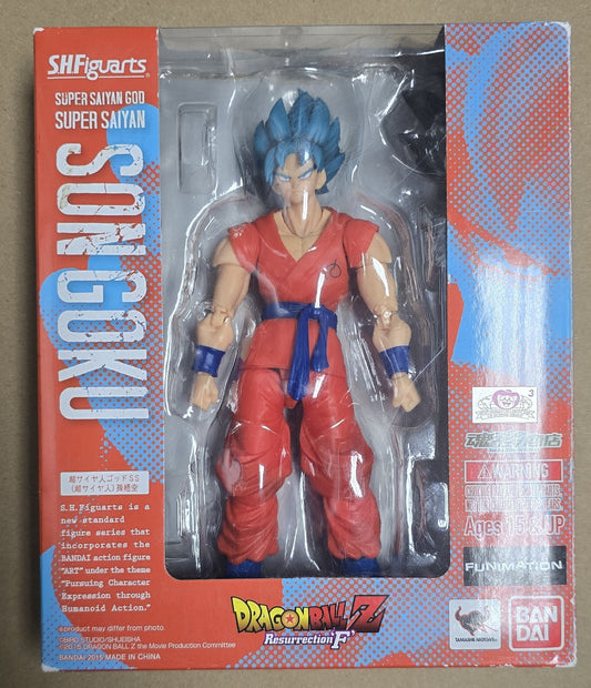 *Open Box* S.H. Figuarts Dragon Ball Z Super Saiyan God Super Saiyan Son Goku Action Figure
