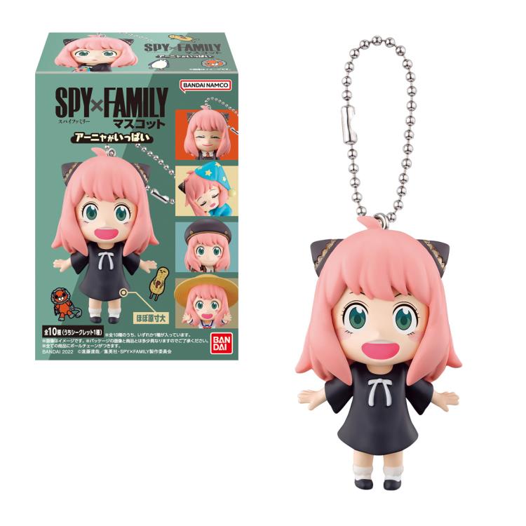 Bandai Shokugan SD Mascot Keychains Spy x Family Anya Trading Figure Sealed Box of 10