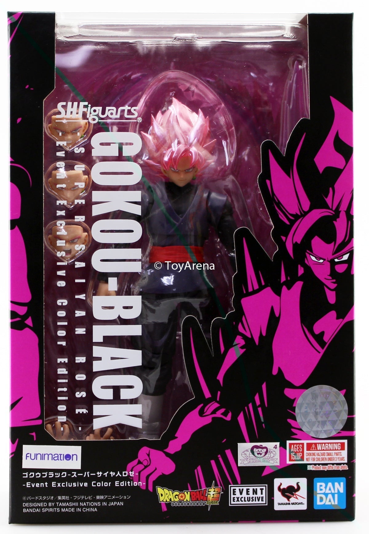 SDCC 2019 Bandai S.H. Figuarts Dragon Ball  Gokou Black Super Saiyan Rose Goku Exclusive