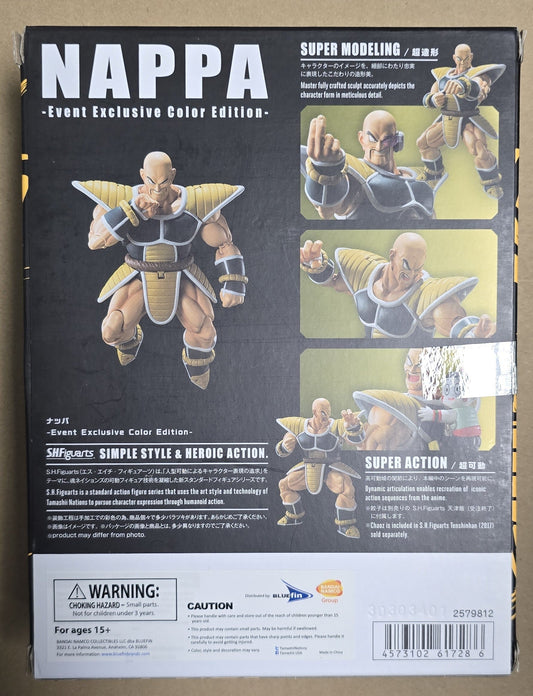 *Open Box* S.H. Figuarts Dragon Ball Z Nappa (Event Exclusive Color) Action Figure