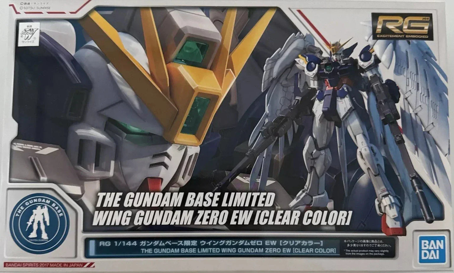Gundam 1/144 RG Wing Gundam Zero EW (Clear Color) The Gundam Base Limited Model Kit Exclusive