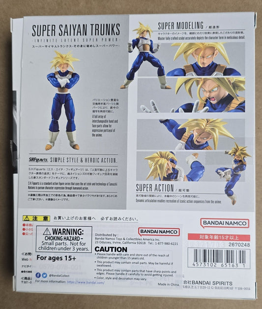 *Open Box* S.H. Figuarts Dragon Ball Z Super Saiyan Trunks Infinite Latent Super Power Action Figure