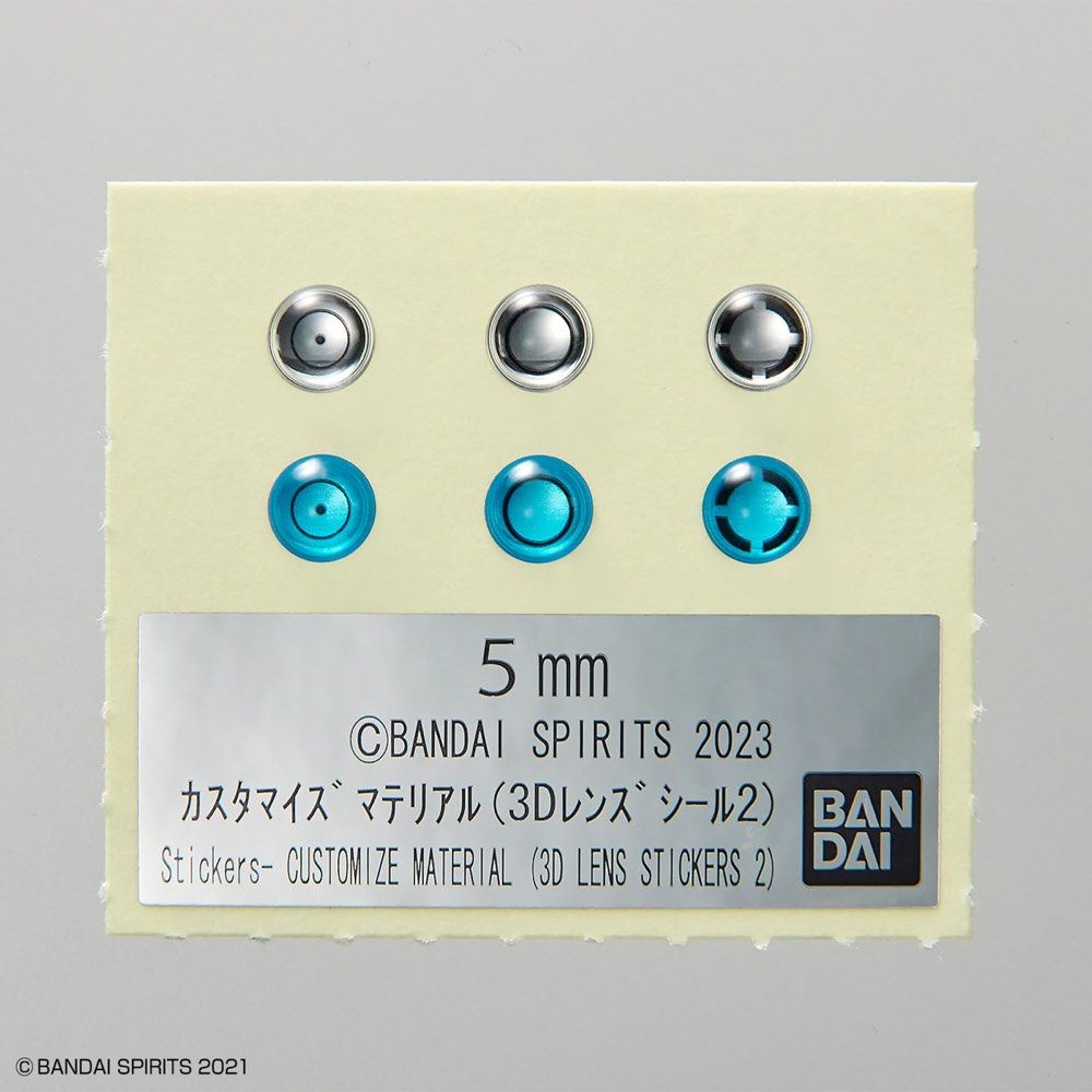 Bandai 30 Minutes Missions 30MM HG Gundam 1/144 Customize Material #06 3D Lens Stickers 2 Model Kit