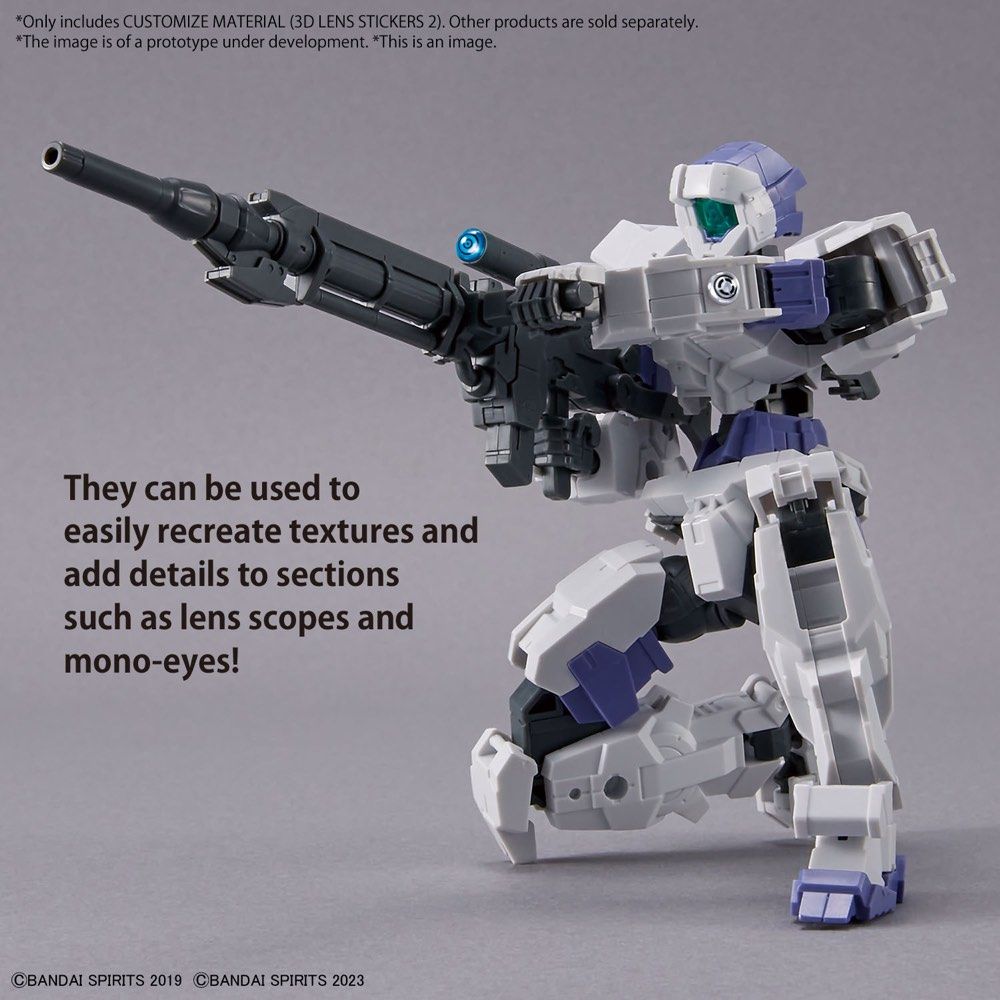 Bandai 30 Minutes Missions 30MM HG Gundam 1/144 Customize Material #06 3D Lens Stickers 2 Model Kit