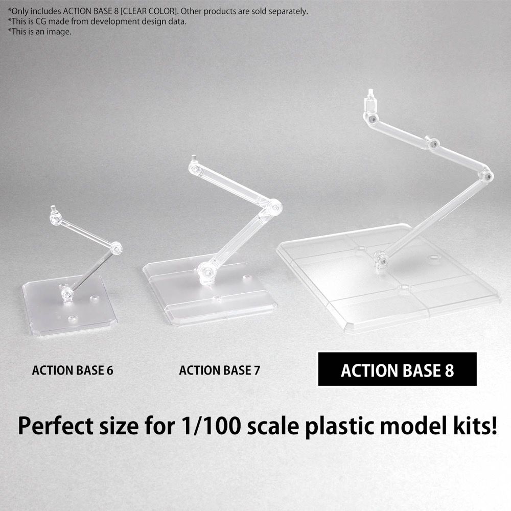 Gundam Action Base 8 Clear Stand Model Kit