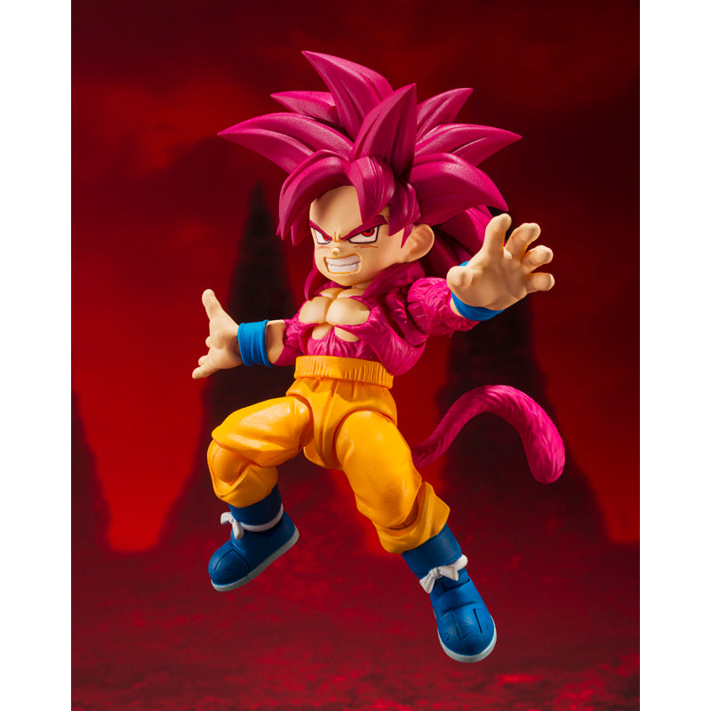 S.H. Figuarts Dragon Ball Daima Super Saiyan 4 Son Goku (Mini) Exclusive Action Figure