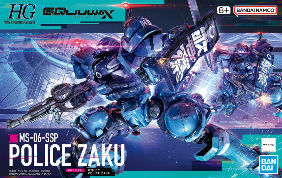 Gundam 1/144 HG GQX #02 MS-06-SSP Military Police Zaku Model Kit