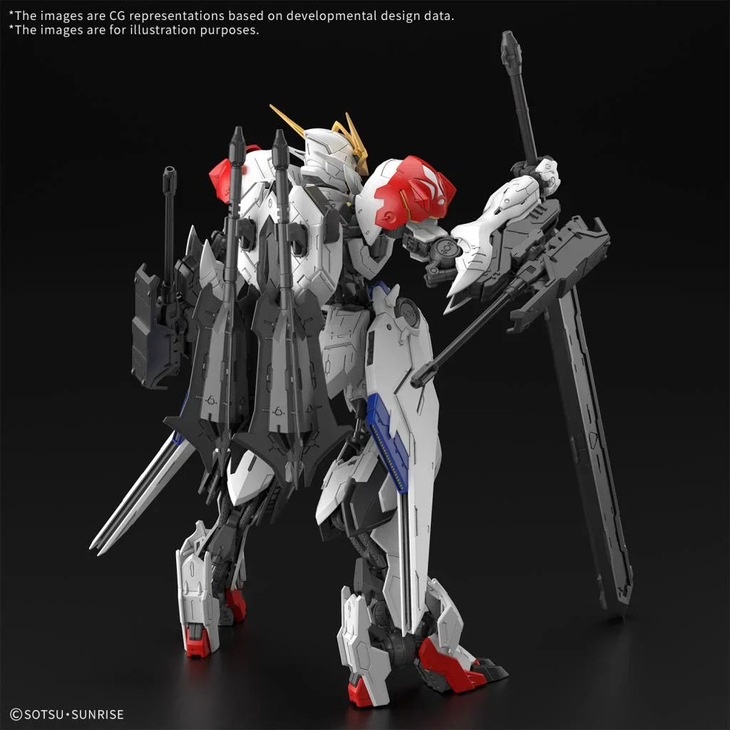 Gundam 1/100 MG IBO ASW-G-08 Gundam Barbatos Lupus Iron Blooded Orphans Model Kit