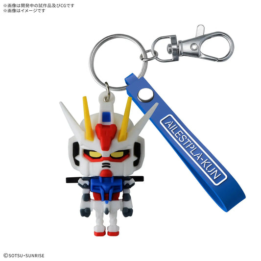 Gundam Aile Stpla-kun 3D Rubber Mascot Keychain