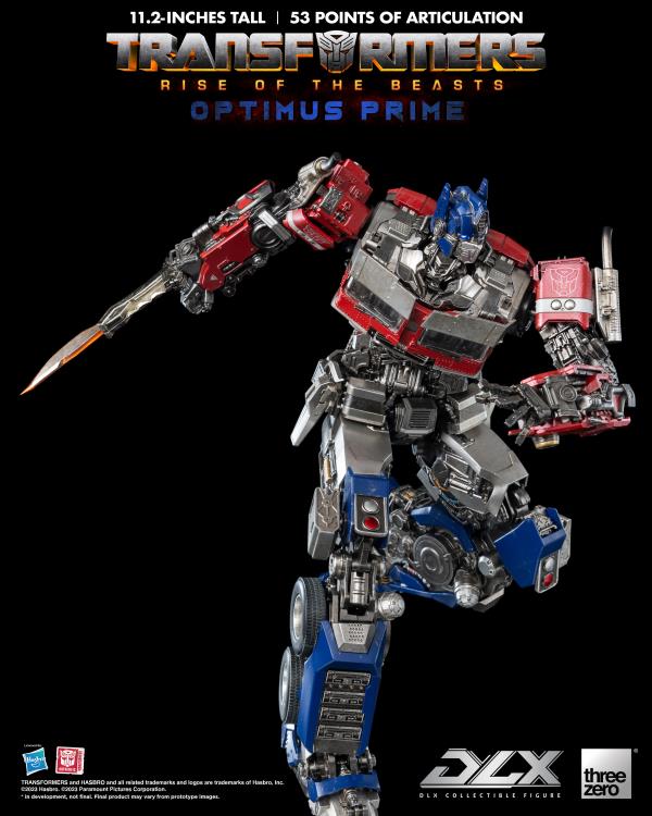 ThreeZero Transformers: Rise of the Beasts Optimus Prime DLX Action Figure