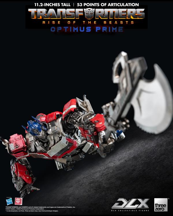 ThreeZero Transformers: Rise of the Beasts Optimus Prime DLX Action Figure