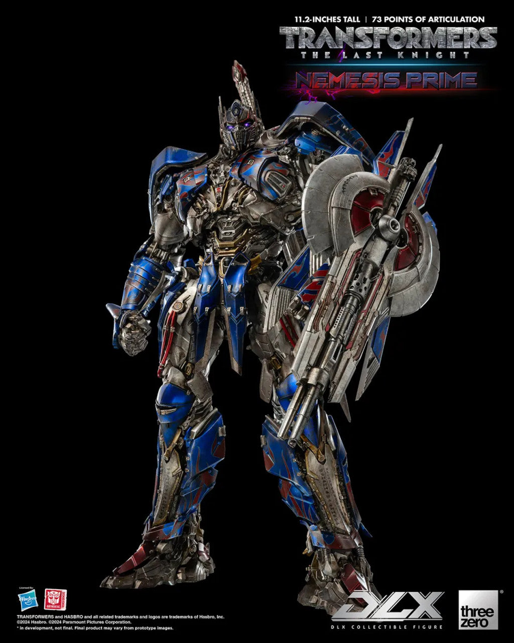 ThreeZero Transformers: The Last Knight Nemesis Prime DLX Action Figure
