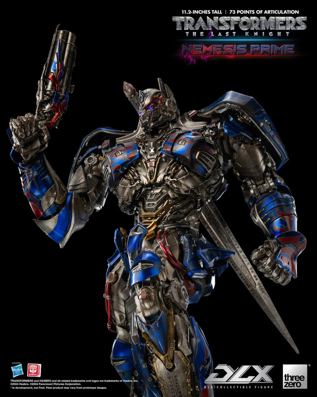ThreeZero Transformers: The Last Knight Nemesis Prime DLX Action Figure