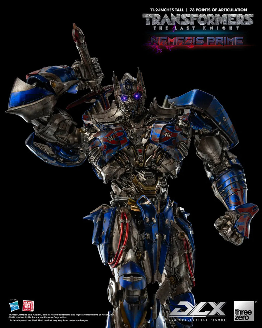ThreeZero Transformers: The Last Knight Nemesis Prime DLX Action Figure