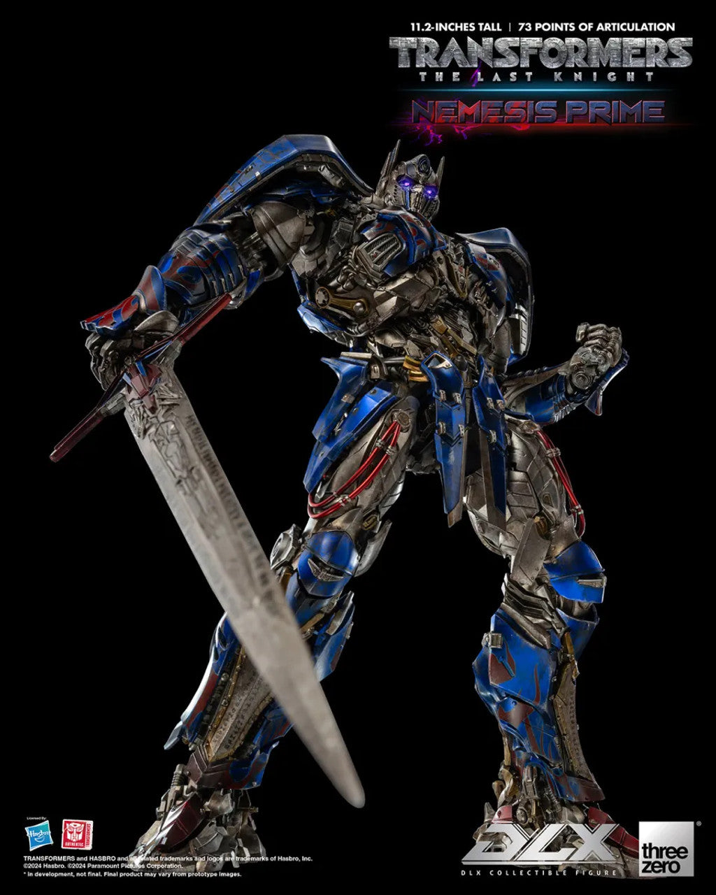 ThreeZero Transformers: The Last Knight Nemesis Prime DLX Action Figure