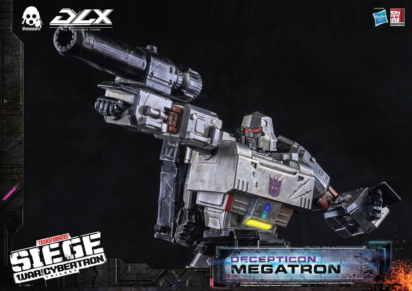 ThreeZero Transformers War for Cybertron Trilogy Megatron DLX Scale Figure