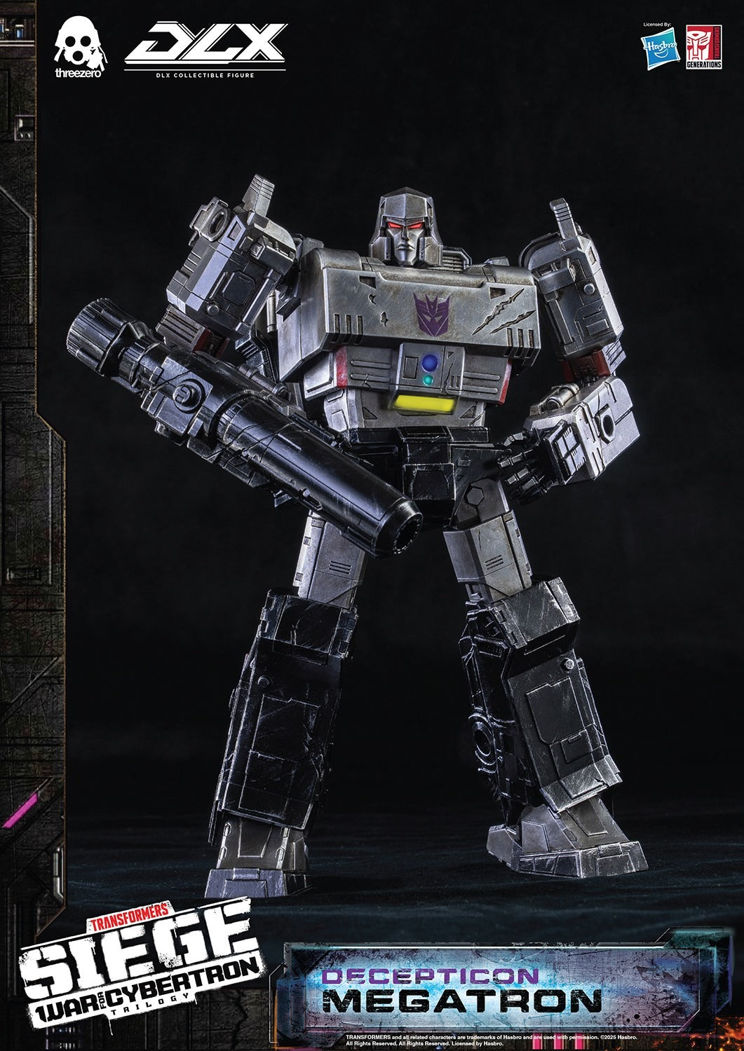 ThreeZero Transformers War for Cybertron Trilogy Megatron DLX Scale Figure