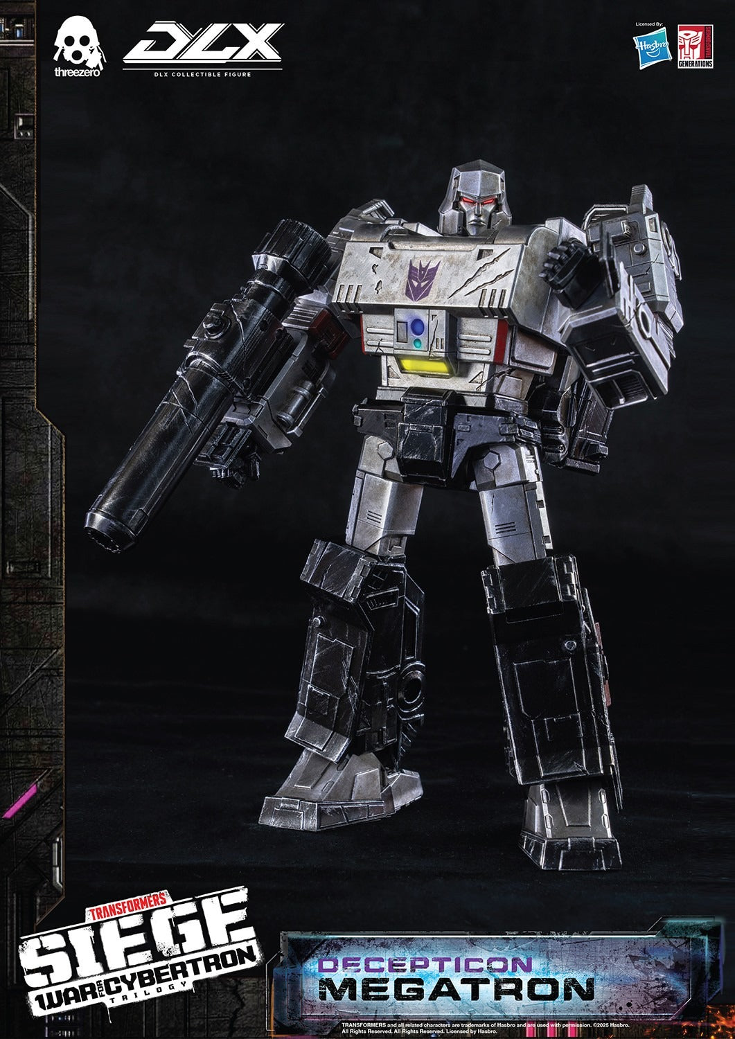 ThreeZero Transformers War for Cybertron Trilogy Megatron DLX Scale Figure