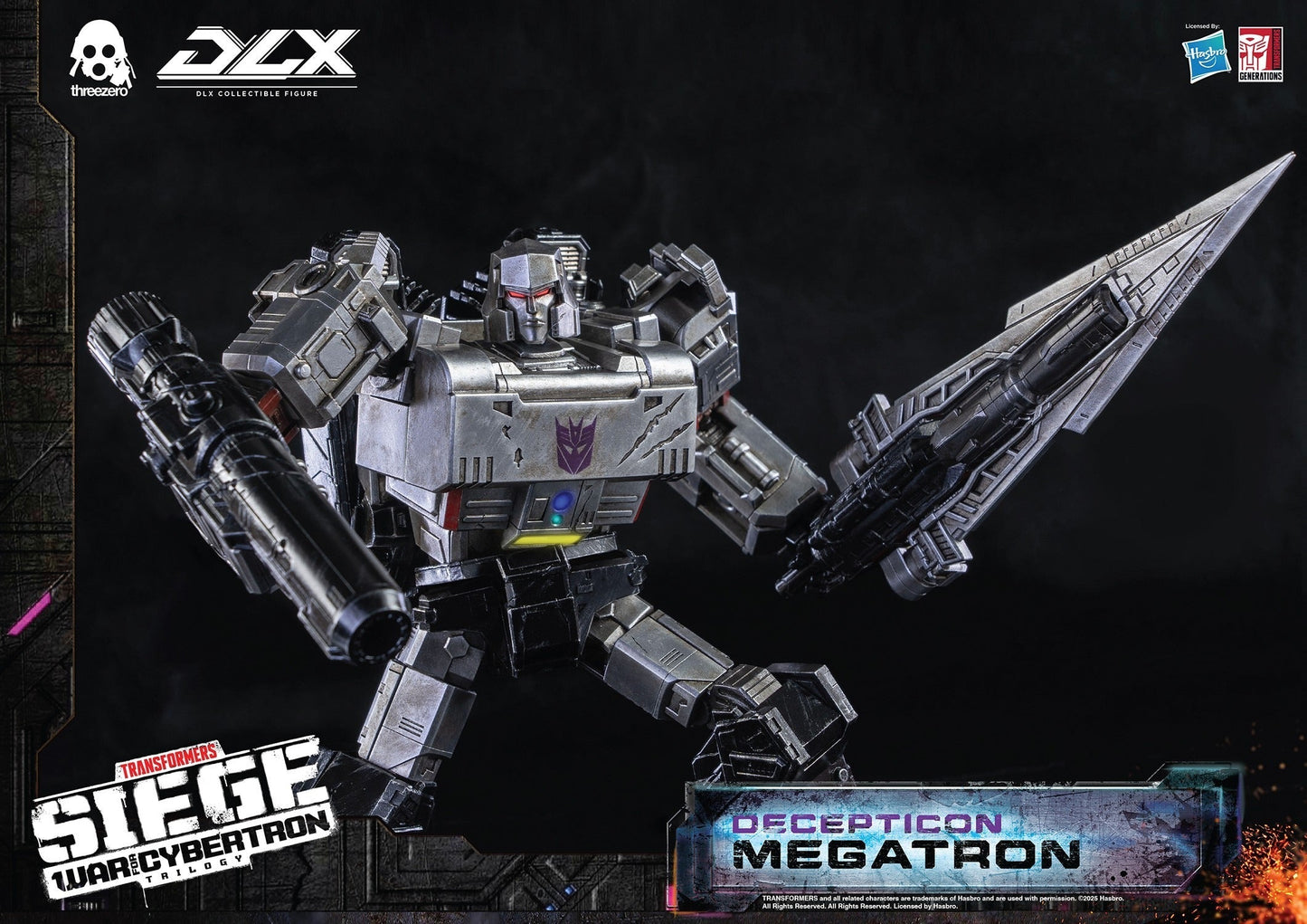ThreeZero Transformers War for Cybertron Trilogy Megatron DLX Scale Figure